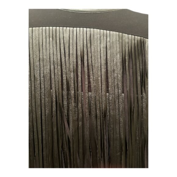 Black Fringe Moto Jacket - Size - Picture 3 of 11